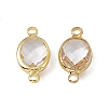 Transparent K9 Glass Connector Charms GLAA-A005-10G-03-1