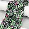 Natural Ruby in Zoisite Beads Strands G-L597-C02-03-2