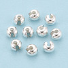 925 Sterling Silver Crimp Beads Covers STER-T008-37S-01-1