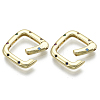 Brass Micro Pave Cubic Zirconia Spring Gate Rings ZIRC-N039-028-NF-3