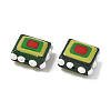Baking Paint Glass Enamel Beads LAMP-S079-14G-2