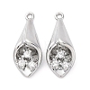 Brass Rhinestone Pendants KK-E793-24P-1