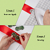 4Pcs Flower Alloy & Glass Rhinestone Applques DIY-MA0007-20A-4