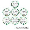 7Pcs 3 Styles Saint Patrick's Day Glass Seed Bead Stretch Bracelets RL8024-1-4