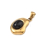 Natural Black Onyx(Dyed & Heated) Pendants G-C278-01G-12-2