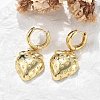 Brass Hoop Earrings Lead Free & Cadmium Free EJEW-R016-08G-01-1