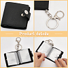 4 Sest 2 Colors 2 Inch Leather Cover Mini Photocard Holder Book AJEW-CA0003-95-5