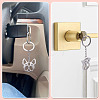 2Pcs 2 Styles 201 Stainless Steel Keychains KEYC-TAD0001-15C-6