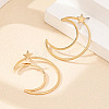 Star with Moon Alloy Stud Earrings FS-WGC80EF-01-2