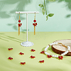 12Pcs Brass Glass Charms KK-PH0013-43A-4