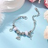 Alloy Snake Chain Charms Bracelets BJEW-JB11448-03-1