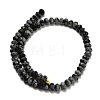 Natural Snowflake Obsidian Beads Strands G-Z111-A21-5