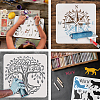 PET Hollow Out Drawing Painting Stencils DIY-WH0391-0667-4