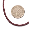 3MM Punk Rock Round Braided Leather Cord Necklaces NJEW-JN05861-01-4