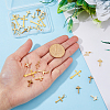 36Pcs 6 Style Long-Lasting Plated Brass Charms KK-FH0005-19-3