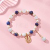 Cowrie Shell 304 Stainless Steel Charm Bracelets BJEW-JB12861-1