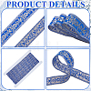15.4 Yards Vintage Jacquard Polyester Ribbon OCOR-CY0004-63A-5