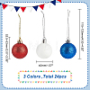 3 Colors Plastic Ball Hanging Ornament KY-WH0046-35-2