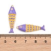 Brass Enamel Pendants KK-CBA6818-03G-05-3