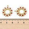 304 Stainless Steel Enamel Pendants STAS-T076-10G-01-3
