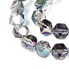 Electroplate Glass Beads Strands EGLA-T021-21H-3