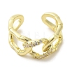 Brass Micro Pave Cubic Zirconia Rings for Women RJEW-E295-33G-2