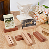 12Pcs 2 Colors Wooden Card Holders Base AJEW-GF0015-01-4