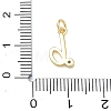 Brass Micro Pave Clear Cubic Zirconia Charms KK-D289-66G-B-3