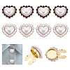 8Pcs 2 Styles Alloy Cufflinks HJEW-PH02547-1