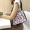 Butterfly Printed Polyester Shoulder Bags PW-WG43C53-01-1