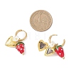 Acrylic Heart Locket Hoop Earrings EJEW-JE06844-01-3