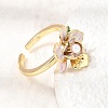 Barss Enamel Cuff Open Rings for Women KK-CBA1C83-01A-G-2