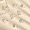 16Pcs 4 Size Adjustable Brass Finger Rings Components KK-CA0002-22S-4