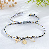 Religion Brass & Natural Shell Charm Bracelets LS-KR4902-9-1
