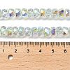 Transparent Electroplate Glass Beads Strands EGLA-K071-04B-4