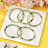 Natural Australia Jade/Chrysoprase Beads Stretch Bracelets for Men Women BJEW-L171-03B-3