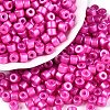 Baking Paint Pearlized Glass Seed Beads SEED-T008-03N-1