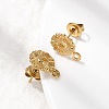 304 Stainless Steel Stud Earring Findings STAS-K306-74G-4