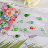 CHGCRAFT 60Pcs 10 Styles Luminous Transparent & Opaque Resin Pendants Sets RESI-CA0001-71-4