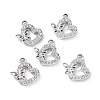 Alloy Crystal Rhinestone Pendants ALRI-C008-42P-3