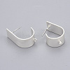 Eco-Friendly Iron Stud Earring Findings IFIN-T015-047S-NR-3