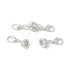 1Pc Alloy Crystal Rhinestone Magnetic Clasps ALRI-YW0001-11S-1