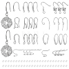 32pcs 8 styles Brass Earring Hooks KK-BC0010-20-1