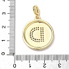 Brass Micro Pave Clear Cubic Zirconia Pendants KK-L253-17G-D-3