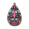 Alloy Enamel Pendants FIND-C097-01G-R-1