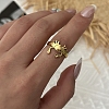 Brass Cuff Open Rings KK-CBA8D1E-03A-G-2