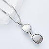 Retro 304 Stainlee Steel Glasses Pendant Box Chain Necklaces for Men Women JT9849-3
