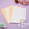 4 Sets 2 Colors Paper Heat Press Thermal Transfer Crafts Puzzle DIY-TA0003-56-4