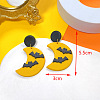 Halloween Alloy Polymer Clay Dangle Stud Earrings FS-WGD4736-01-1