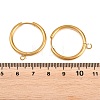 316 Stainless Steel Huggie Hoop Earring Findings EJEW-B158-01G-G-3